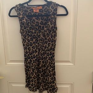 Tory Birch sleeveless leopard top
